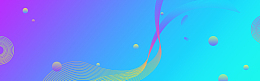 99焕新季渐变彩球紫色banner
