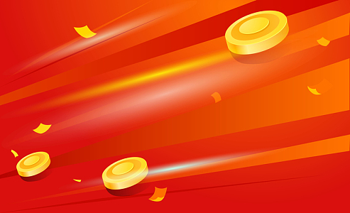 暖色系促销海报背景素材