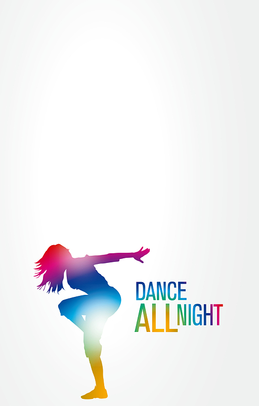 彩色人在跳舞背景