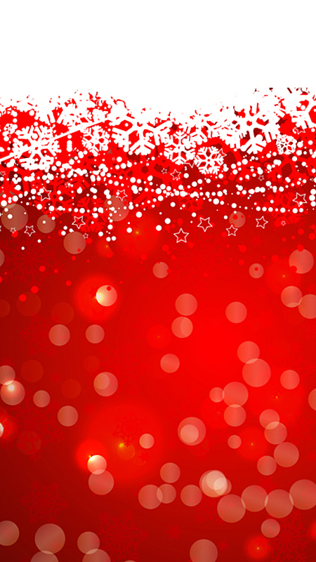 红色雪花激情矢量图H5背景