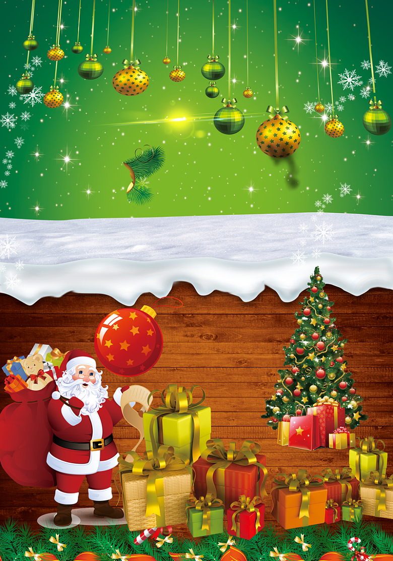 圣诞狂欢 商超 商场海报宣传单背景素材