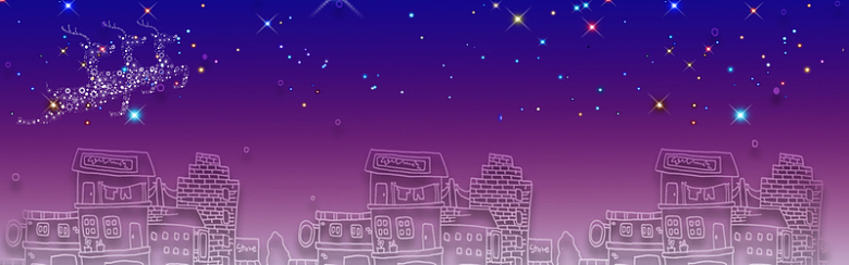 紫色温馨平安夜banner
