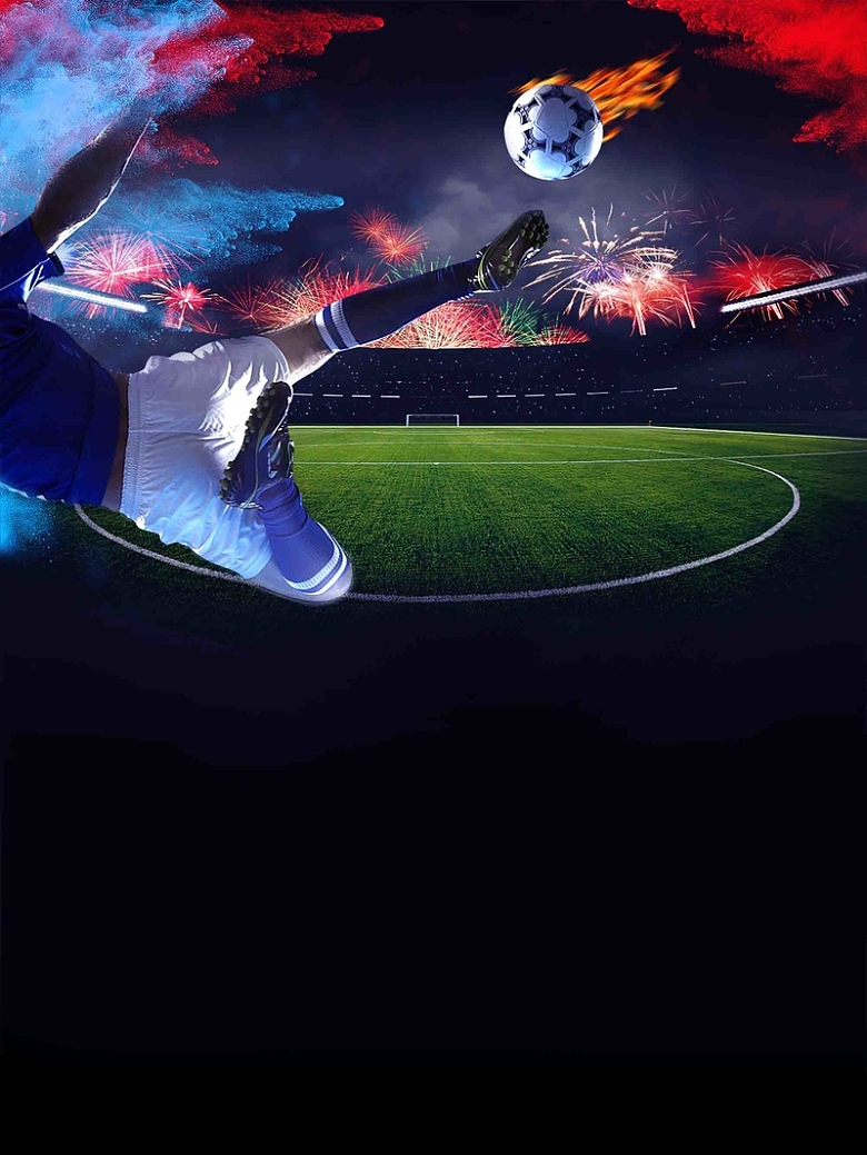 2018俄罗斯激战世界杯足球海报