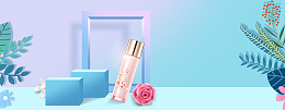 高档大气简约风彩妆专区banner
