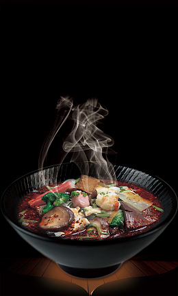 黑色美食菜谱背景