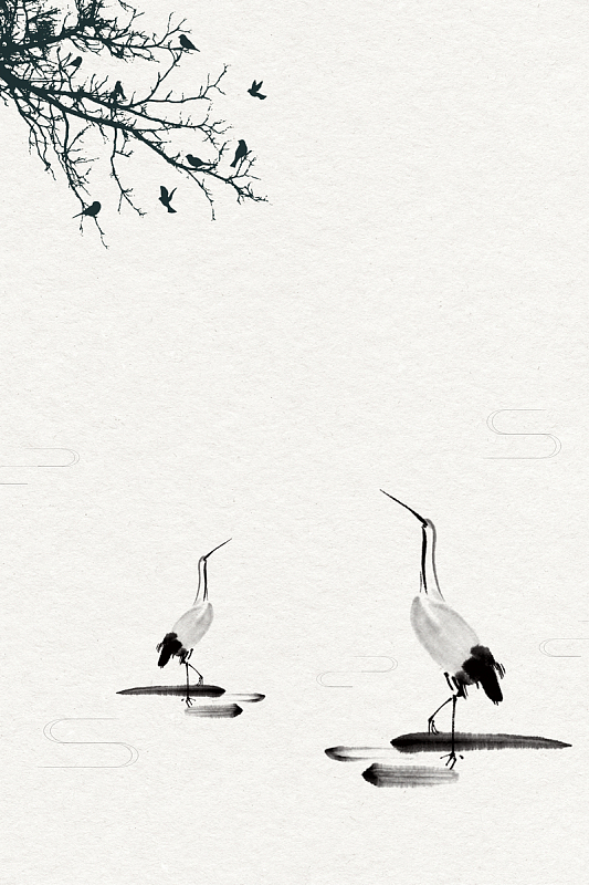 二十四节气白露海报背景素材