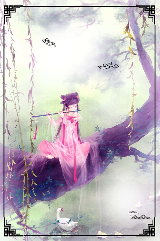 中国风汉服文化海报