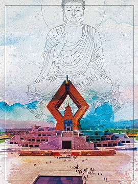 中国风佛教法门寺
