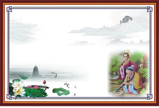 校园文化寓言故事 铁杆磨针展板背景素材