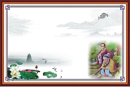 校园文化寓言故事 铁杆磨针展板背景素材