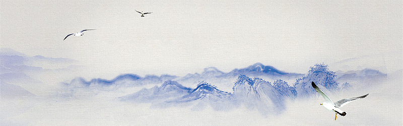 文艺古风山水Banner