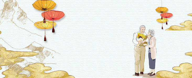 夕阳红养老院背景素材_夕阳红养老院背景图片下载_觅元素