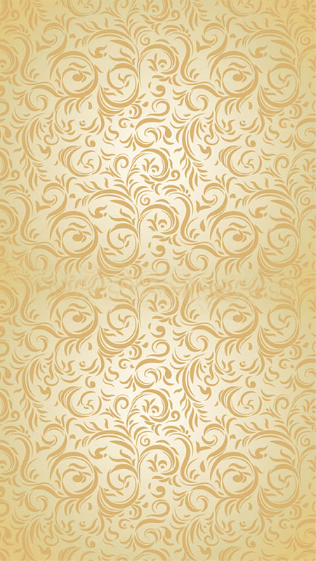 中国风金色花纹条纹h5背景