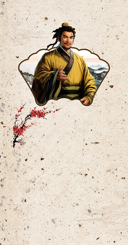 历史人物展板背景素材