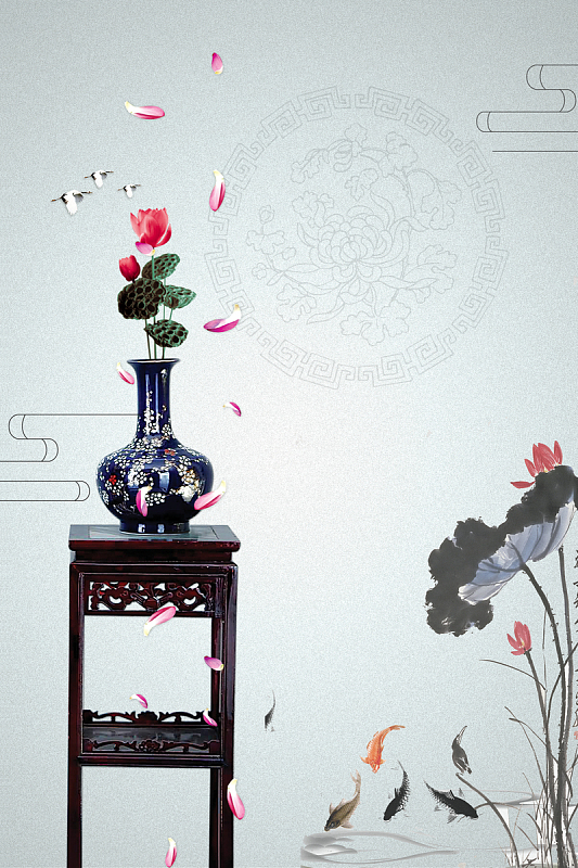 简约时尚创意陶艺海报背景图片免费下载_觅元素