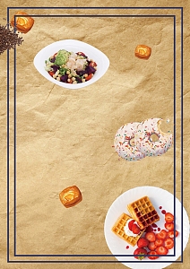 餐厅菜单背景素材