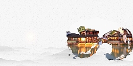 中国风醉江南梦如画背景素材