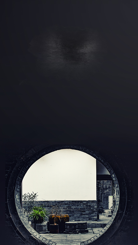 古风黑色背景背景素材_古风黑色背景背景图片下载_觅元素