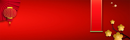 剪纸祥云春节海报banner背景