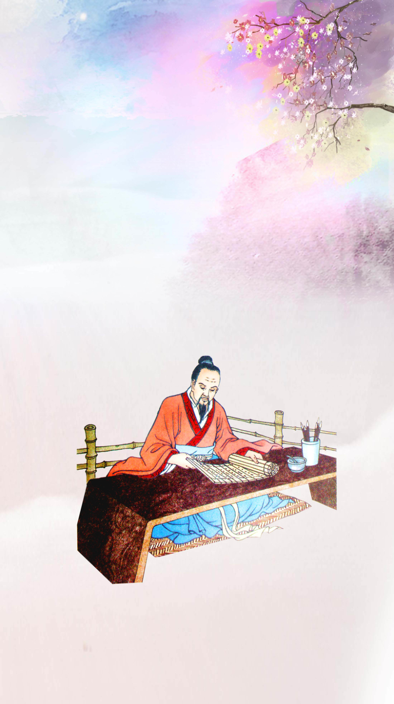 古代私塾背景素材