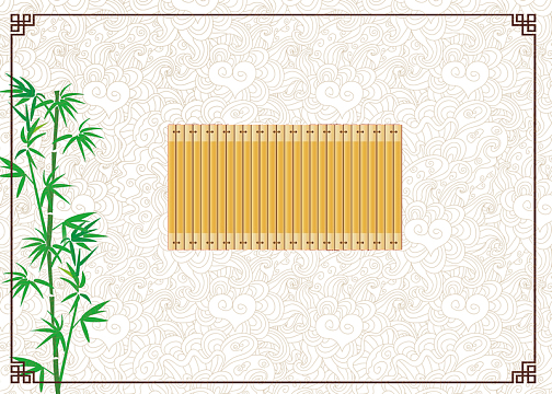 中国风竹简海报背景素材