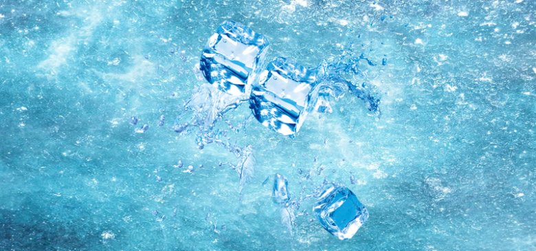 夏日冰凉海报背景