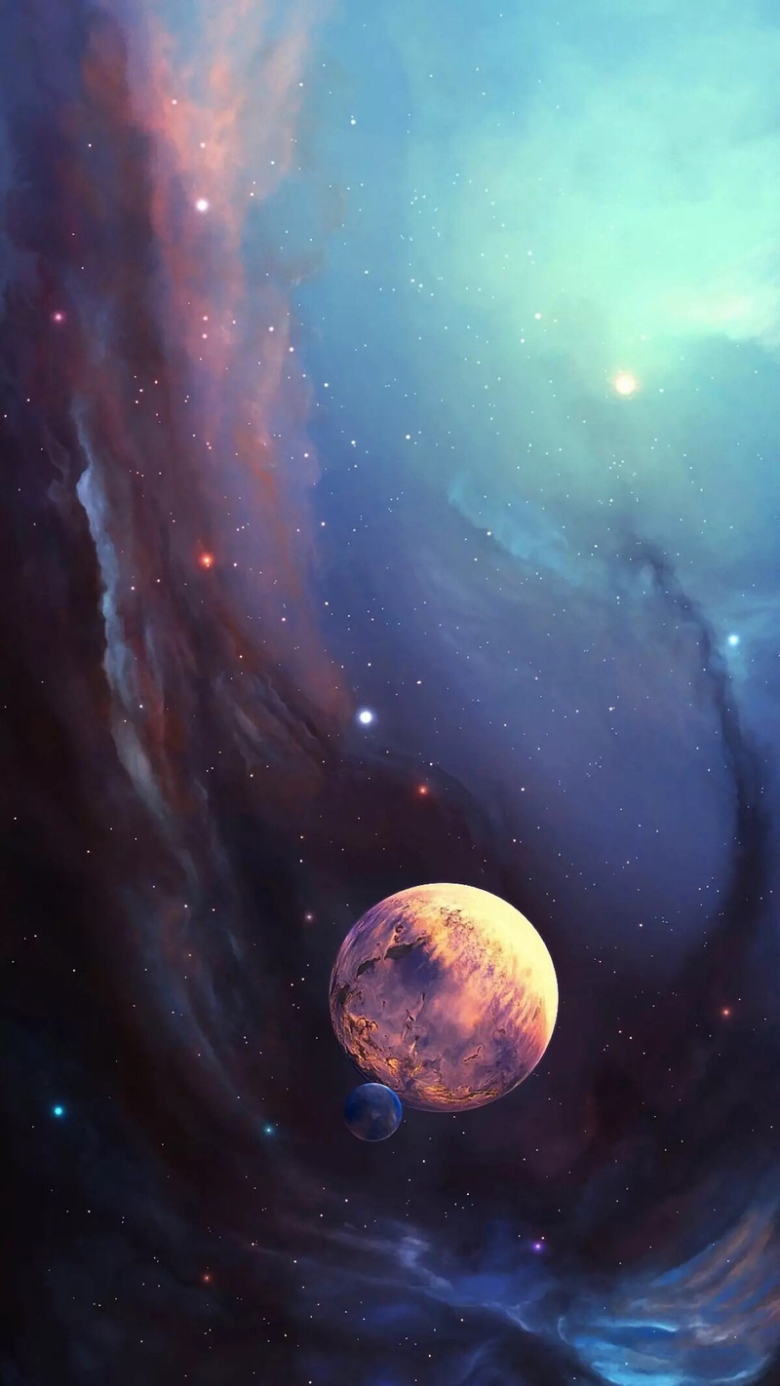 酷炫星球背景海报图