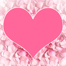 花瓣爱心宣传海报背景