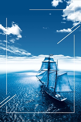 蓝色大海创意梦想企业文化背景素材