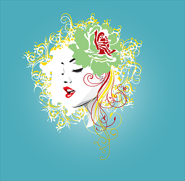 欧美感整形美容背景