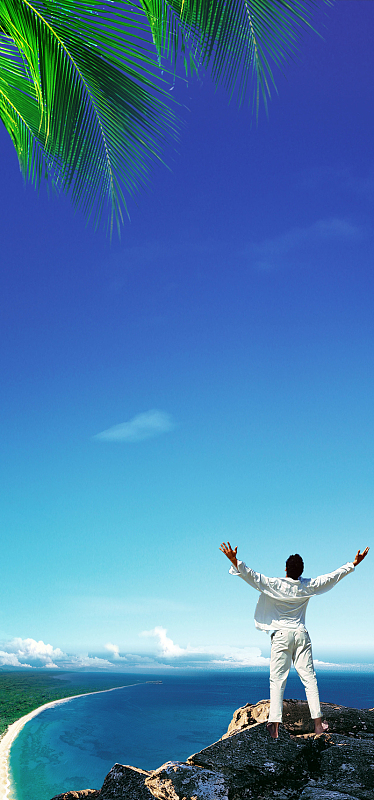 呼吸新鲜空气背景素材