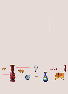 历史展览文物背景素材图