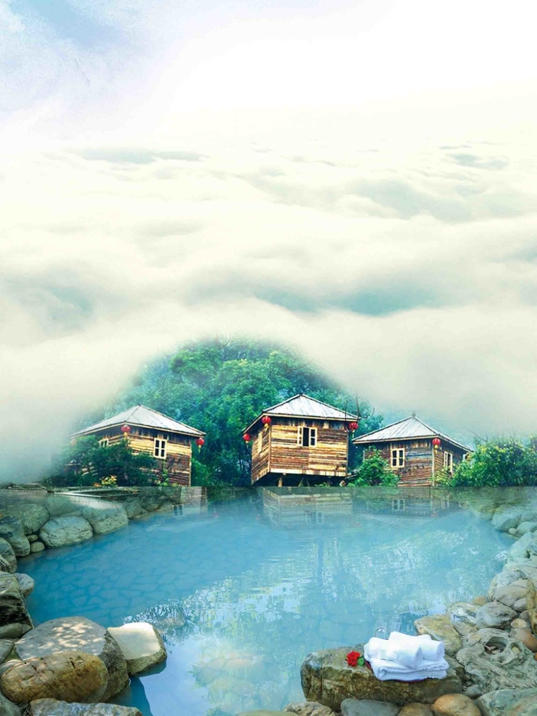 畅爽温泉海报设计背景模板免抠素材免费下载_觅元素51yuansu.com