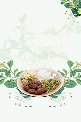 清新金银花药材花茶