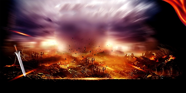 游戏比赛巅峰对决背景模板