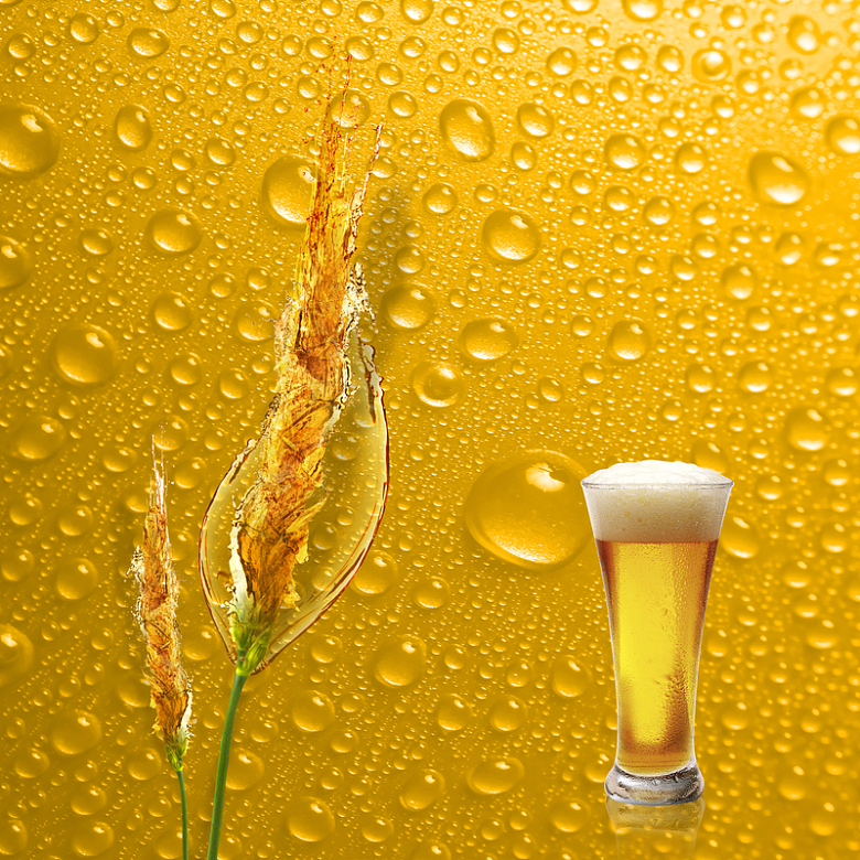 啤酒饮料促销海报背景