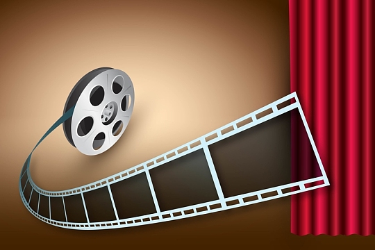 矢量电影幕布创意背景素材