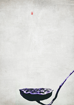 素雅养生海报背景素材