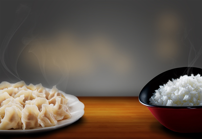 食物食品美食大米饺子粮食