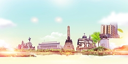 大气菲律宾旅游PSD分层