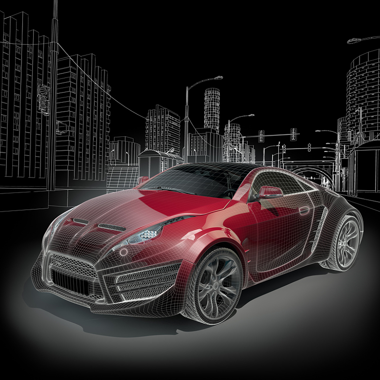 3d汽车模型背景素材