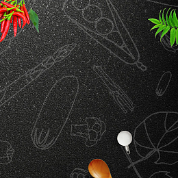 线描手绘黑色厨电厨具PSD分层主图背景