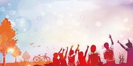 毕业季青春不散场背景模板