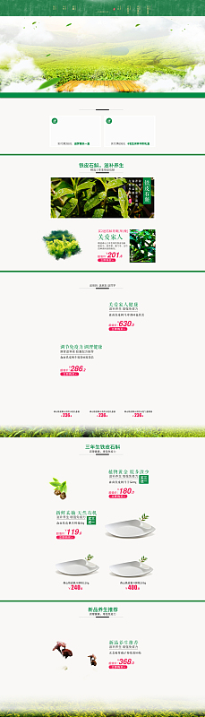 绿色天然养生食品店铺首页背景