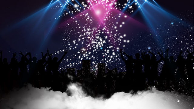 鸡尾酒会展板背景素材