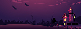 创意扁平万圣节创意banner