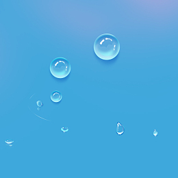 蓝色渐变水珠化妆品psd分层主图背景素材