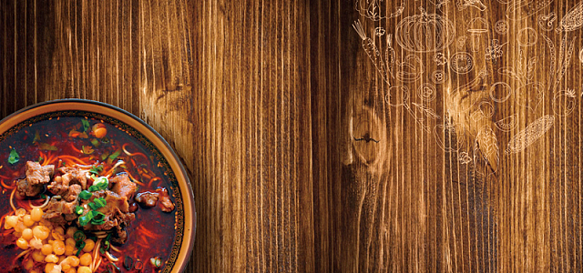 舌尖上的美食背景(1920x900)png粉色中国风中华美食月饼中秋banner