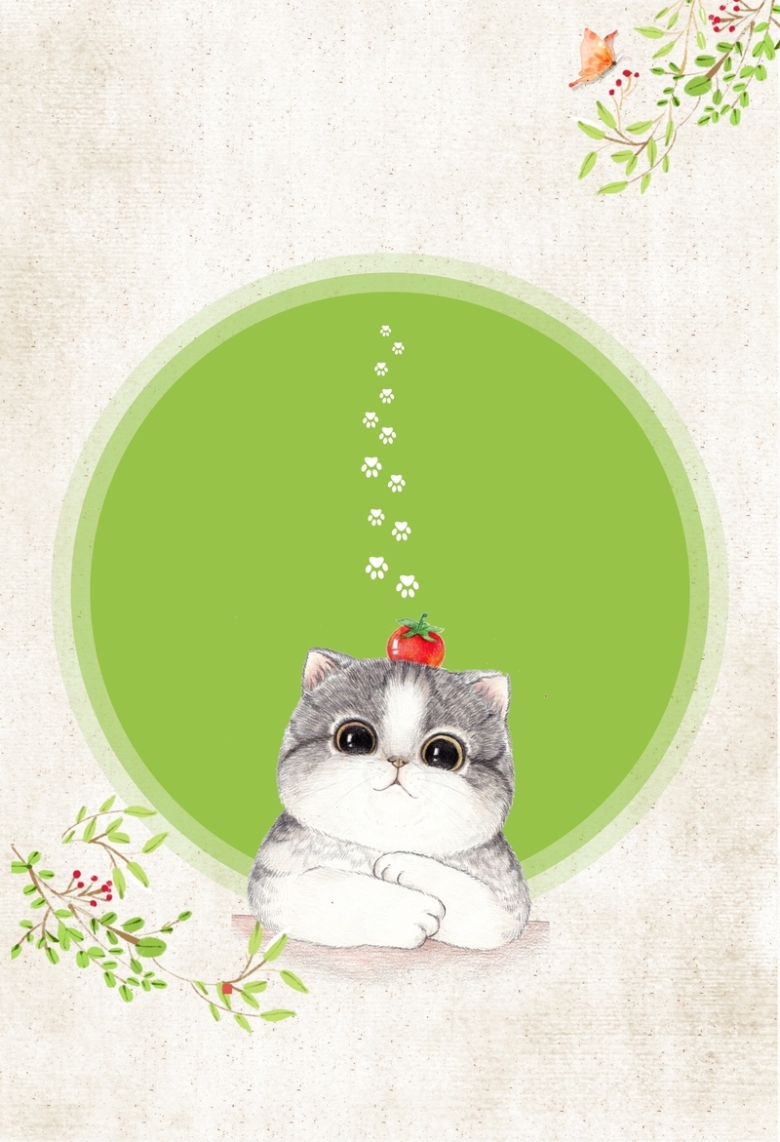 猫星人宠物海报背景素材