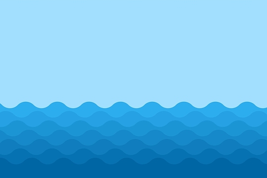 蓝色几何海洋背景矢量素材